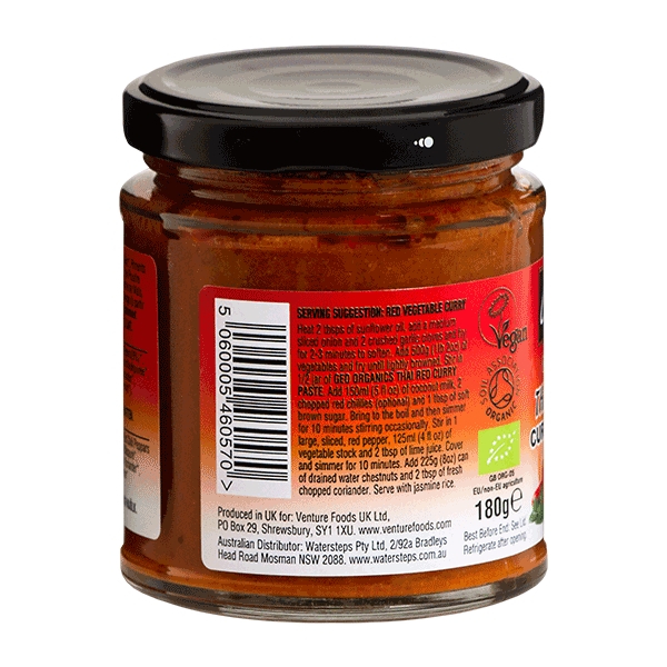 Curry Paste Thai Red glutenfri 180 g økologisk