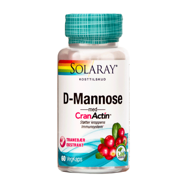 D-Mannose med CranActin Solaray 60 VegKaps