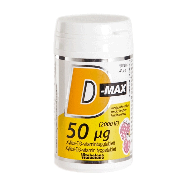 D-Max 50 mcg 90 tyggetabletter