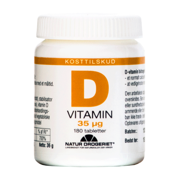 D Vitamin 35 mcg 180 tabletter