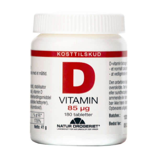 D Vitamin 85 mcg 180 tabletter