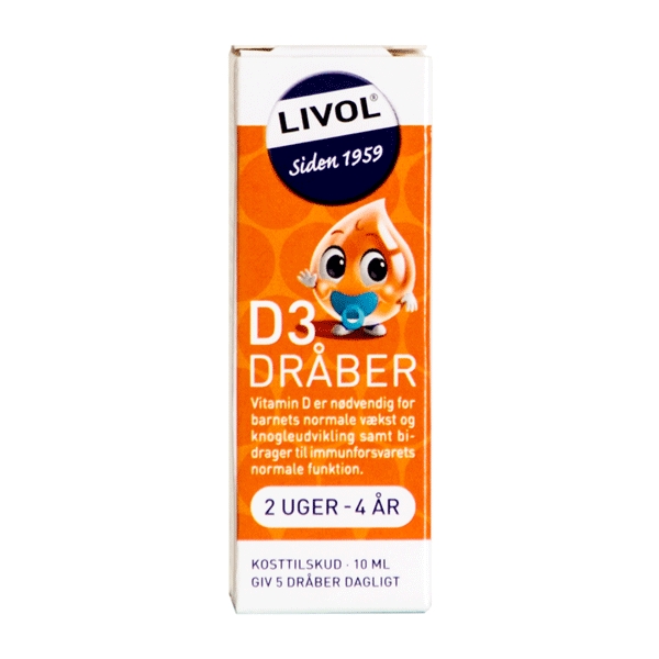 D3 Dråber Mono Normal Livol 10 mcg 10 ml