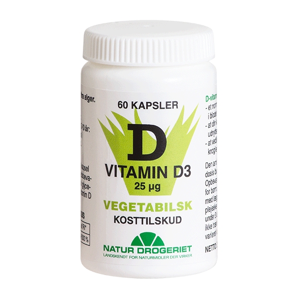 D3 vitamin 25 mcg 60 vegetabilske kapsler