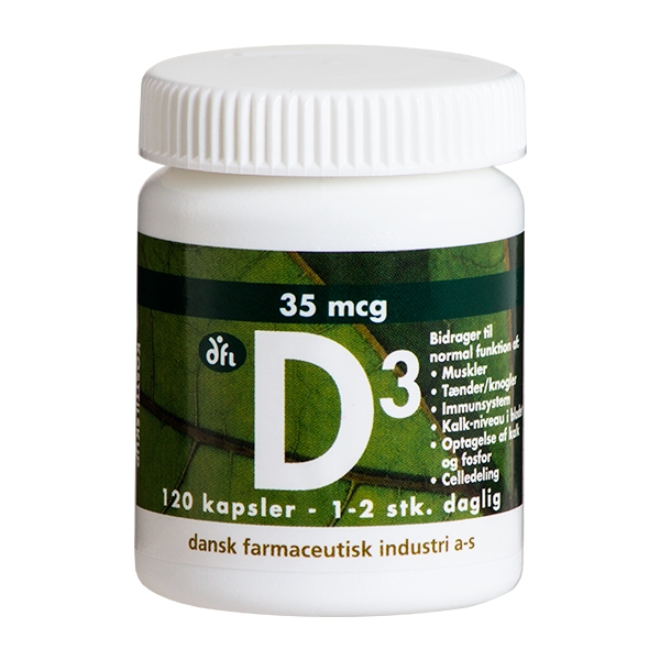 D3 vitamin 35 mcg 120 kapsler