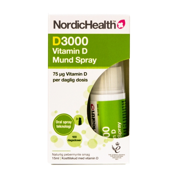 D3000 Vitamin D Mund Spray 75 mcg 15 ml