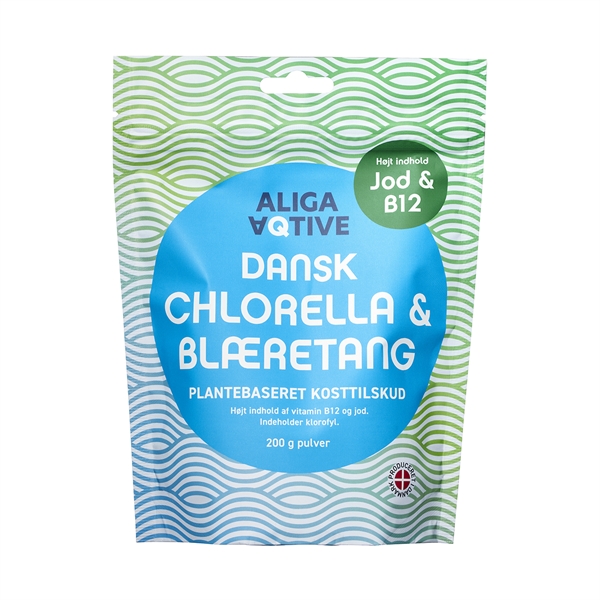 Dansk Chlorella og Blæretang 200 g.