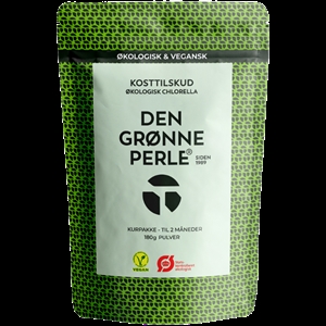 Chlorella Økologisk – Den Grønne Perle® (pulver 180 g)