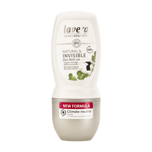Deo Roll-on Natural & Invisible Lavera 50 ml