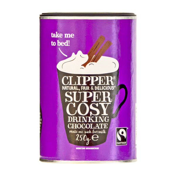 Drinking Chocolate Super Cosy Fair Trade Clipper 250 g