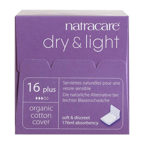 Dry & Light Inkontinens Plus Natracare 16 stk.