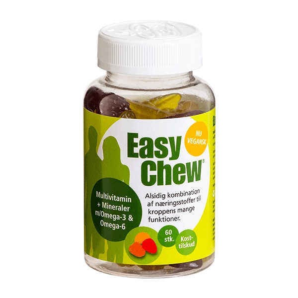 EasyChew Multivitamin + Mineraler 60 stk. Tyggedrops