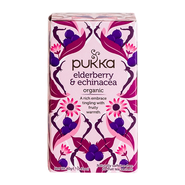 Elderberry & Echinacea Pukka 20 breve økologisk