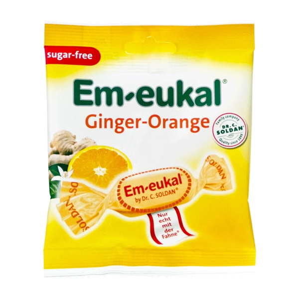 Em-eukal Ginger-Orange sukkerfri 50 g