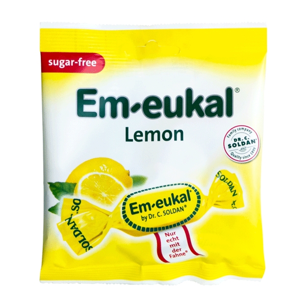 Em-eukal Lemon Bolcher sukkerfri 50 g