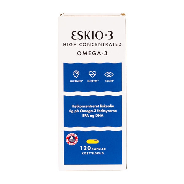Eskio-3 High Concentrated Omega-3 120 kapsler