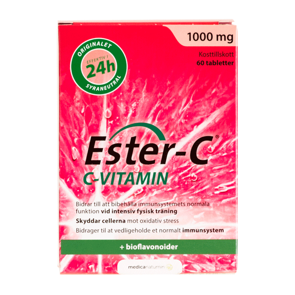 Ester-C C-Vitamin 1000 mg 60 tabletter