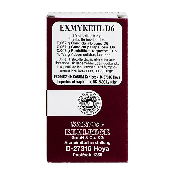 Exmykehl D6 Sanum 10 stikpiller