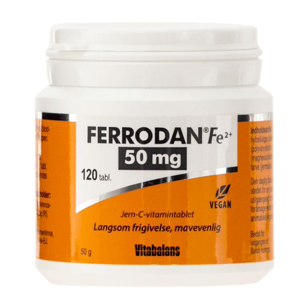 Ferrodan Fe2+ 50 mg 120 depottabletter