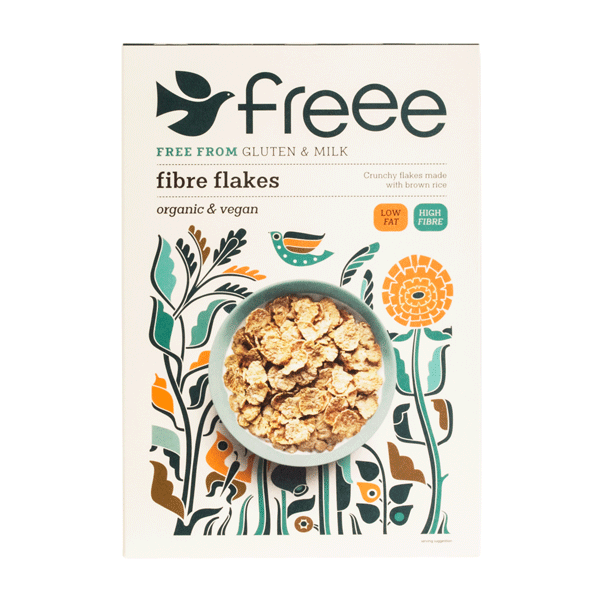 Fibre Flakes Doves Farm glutenfri 375 g økologisk