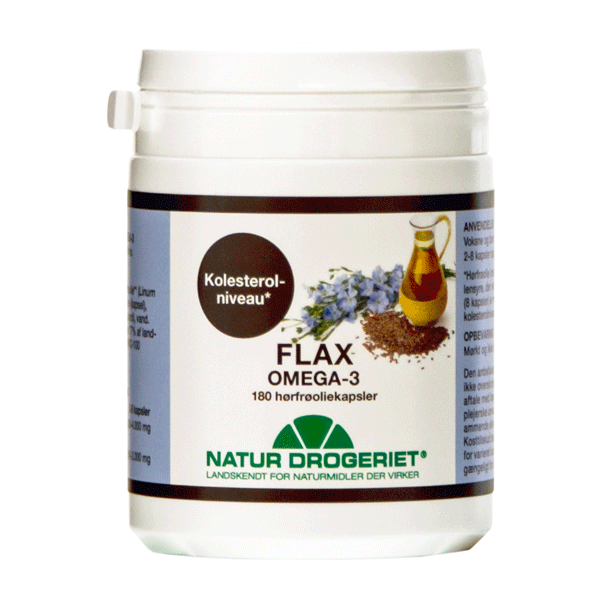 Flax Omega-3 Hørfrøolie 180 kapsler