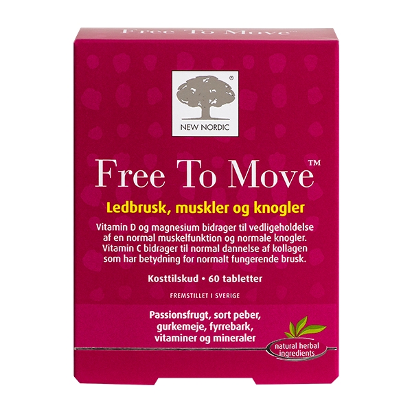 Free To Move Ledbrusk, Muskler og Knogler 60 tabletter