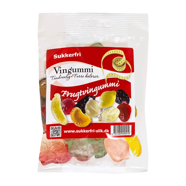 Frugtvingummi Sukkerfri 90 g