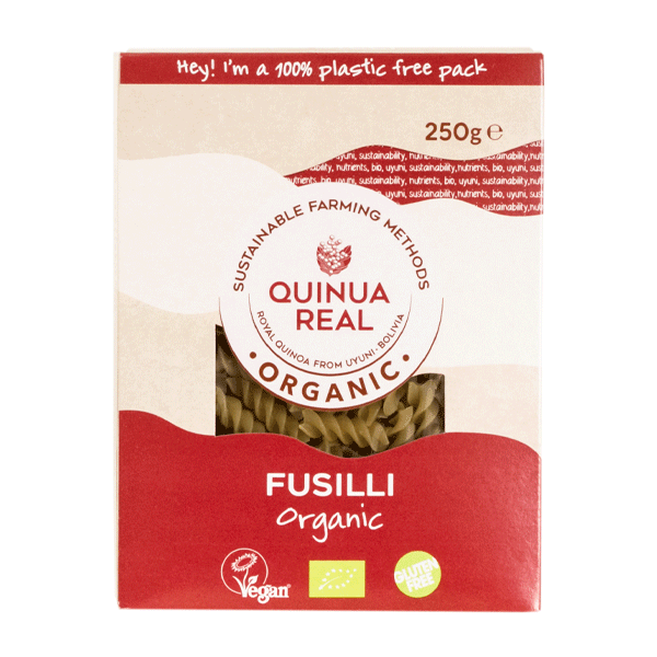 Fusilli Pasta Quinoa Real glutenfri 250 g økologisk