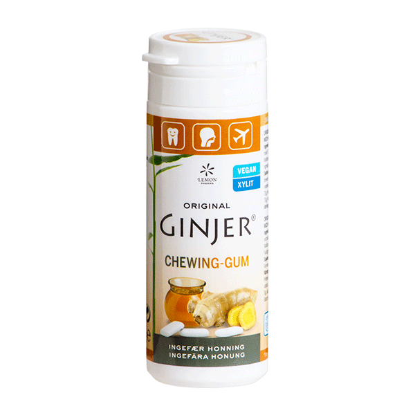 Ginjer Chewing-Gum Ingefær og Honning 30 g