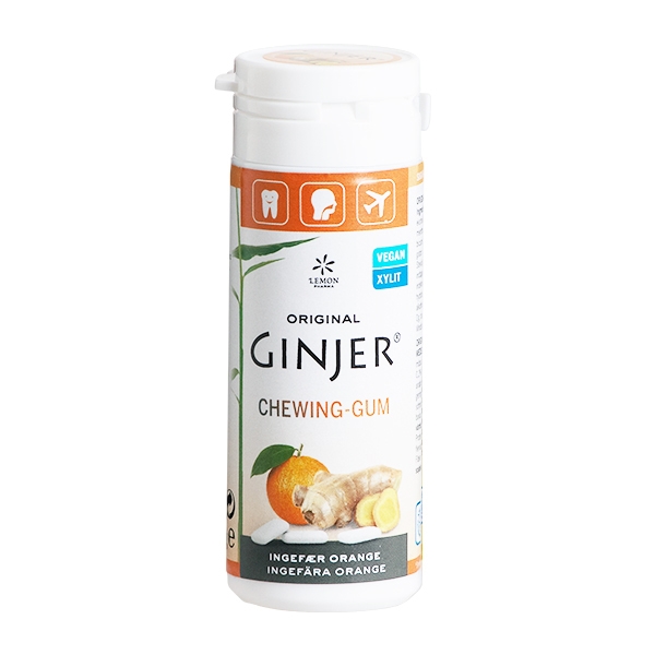 Ginjer Chewing-gum Ingefær og Orange 30 g