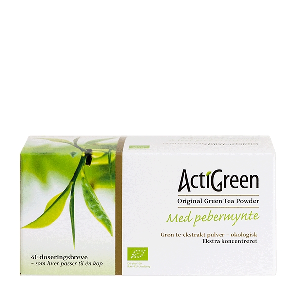 Green Tea ActiGreen Original Pebermynte 40 breve øko