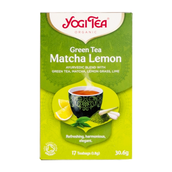 Green Tea Matcha Lemon Yogi 17 breve økologisk