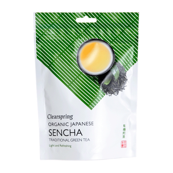 Green Tea Sencha Japanese Clearspring 90 g øko