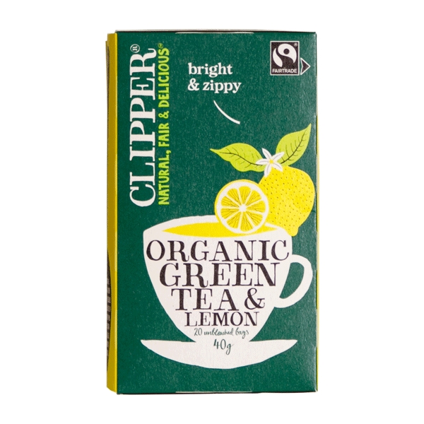 Green Tea & Lemon Clipper 20 breve økologisk