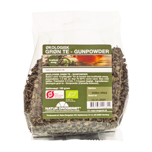 Grøn Te Gunpowder 100 g økologisk