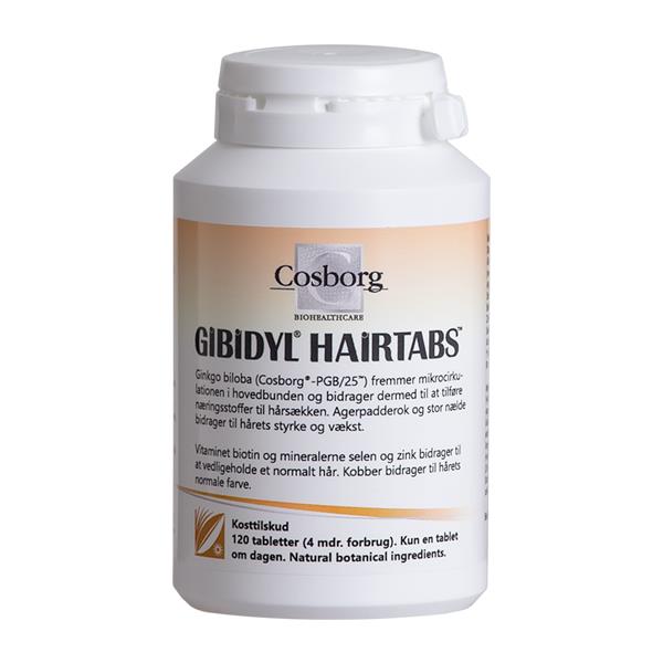 Hairtabs Gibidyl Cosborg 120 tabletter