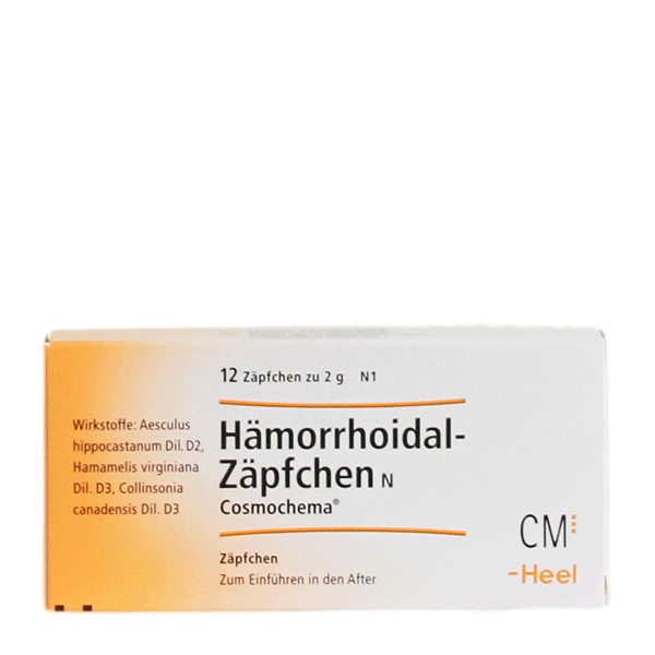 Hämorrhoidal Cosmochema N Heel 12 stikpiller