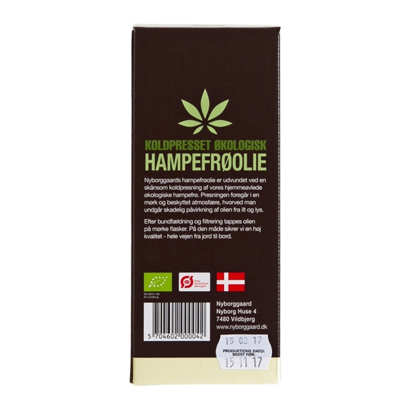 Hampefrøolie Nyborggaard 250 ml økologisk