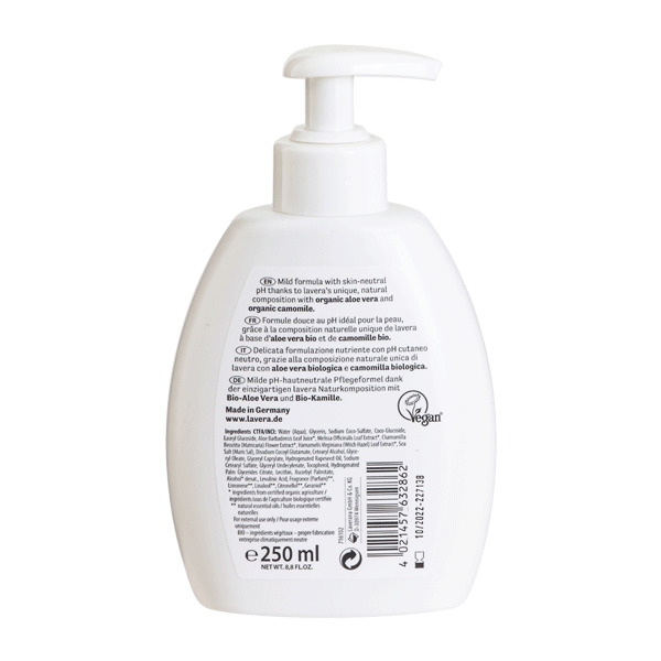 Handwash Mild Basis Sensitiv Care Lavera 250 ml