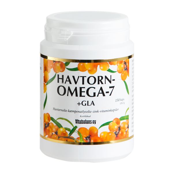 Havtorn-Omega-7 + GLA 150 kapsler