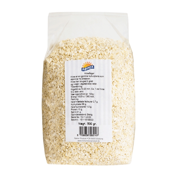 Hirseflager Rømer 500 g økologisk