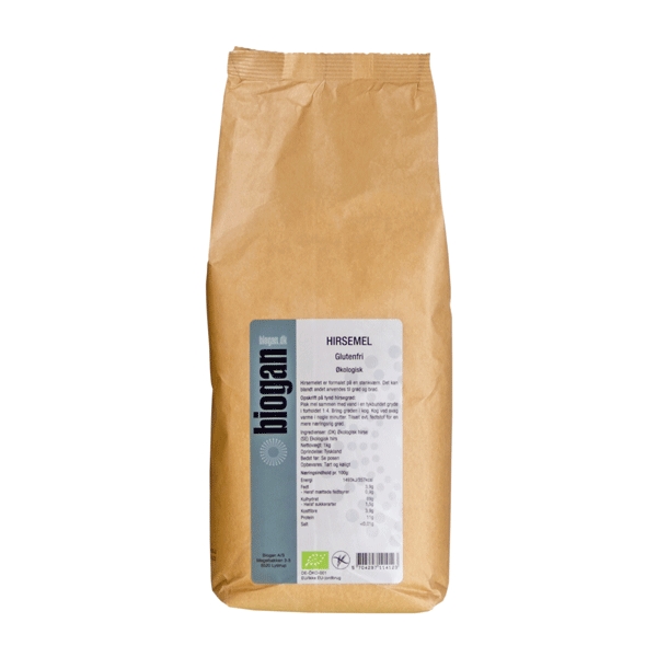 Hirsemel glutenfri 1 kg økologisk