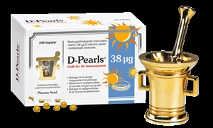 D-Pearls Stærk D-Vitamin 38 mcg 240 kapsler