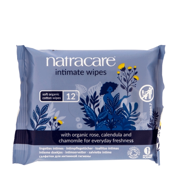 Intimate Wipes Natracare 12 stk