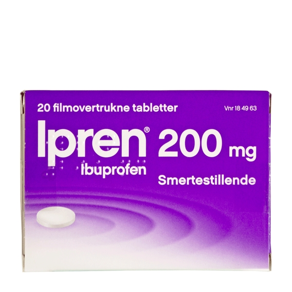 Ipren Ibuprofen 200 mg 20 tabletter