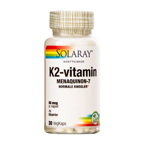 K2-vitamin 50 mcg Solaray 30 VegKaps
