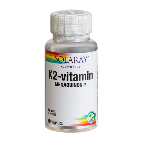 K2-vitamin 50 mcg Solaray 30 VegKaps