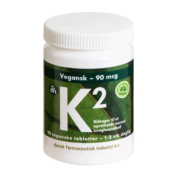 K2 vitamin 90 mcg 90 veganske tabletter