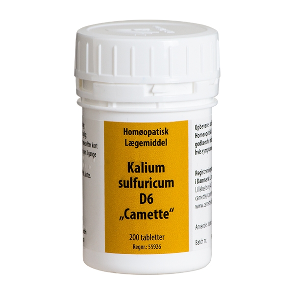 Kalium sulfuricum D6 Cellesalt no. 6 200 tabletter