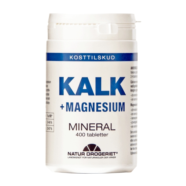 Kalk + Magnesium Mineral 400 tabletter