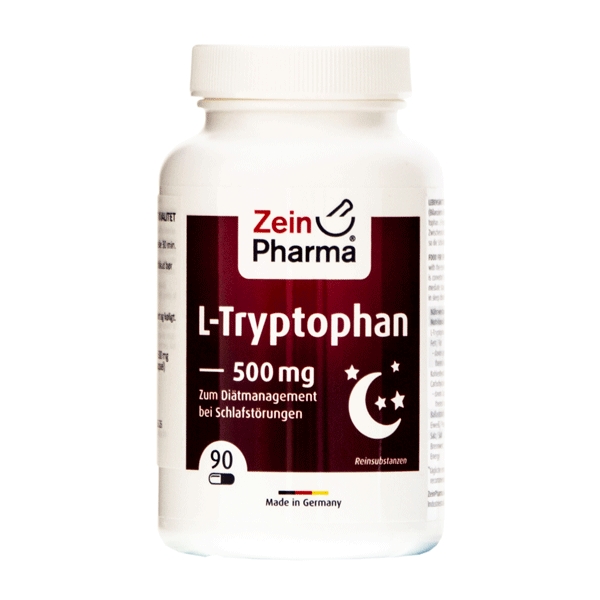 L-Tryptophan 500 mg ZeinPharma 180 vegetabilske kapsler